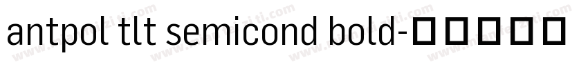 antpol tlt semicond bold字体转换